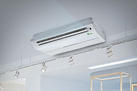 What is a built-in ceiling fan coil